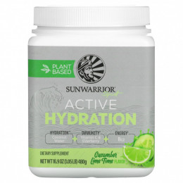 Sunwarrior, Sport, активное увлажнение, огурец и лайм, 480 г (16,9 унции)