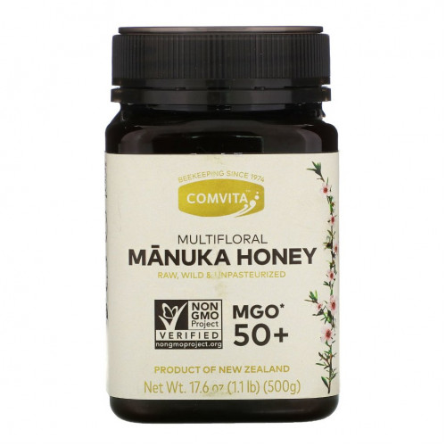 Comvita, Multifloral Manuka Honey, MGO 50+, 17.6 oz (500 g)