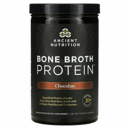 Dr. Axe / Ancient Nutrition, Bone Broth Protein, шоколад, 1,1 фунта (17,8 унции)