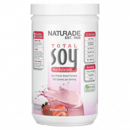 Naturade, Total Soy, заменитель приема пищи, клубника со сливками, 507 г (17,88 унции)