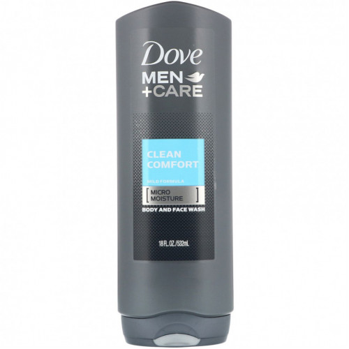 Dove, Гель для лица и тела Men+Care, аромат «Чистый комфорт», 532 мл