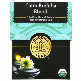 Buddha Teas, Calm Buddha Blend, 18 чайных пакетиков, 27 г (0,95 унции)