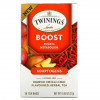 Twinings, Boost, адаптогены, травяной чай со вкусом манго и чили, без кофеина, 18 чайных пакетиков, 27 г (0,95 унции)