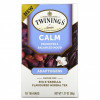 Twinings, Calm, адаптогены, травяной чай со вкусом инжира и ванили, без кофеина, 18 чайных пакетиков, 36 г (1,27 унции)