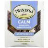 Twinings, Calm, адаптогены, травяной чай со вкусом инжира и ванили, без кофеина, 18 чайных пакетиков, 36 г (1,27 унции)