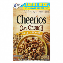 General Mills, Cheerios Oat Crunch, овсяный мёд, 515 г (18,2 унции)