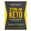 Vitamin Bounty, Stay In Keto, фракционированный порошок MCT из кокоса, 180 г