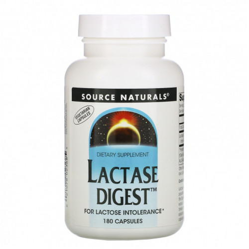 Source Naturals, Lactase Digest, 180 капсул