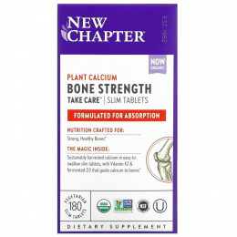 New Chapter, Bone Strength Take Care, добавка для укрепления костей, 180 маленьких растительных таблеток