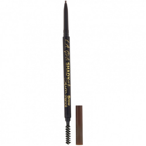 L.A. Girl, Карандаш для бровей Shady Slim Brow Pencil, оттенок Medium Brown, 0,08 г