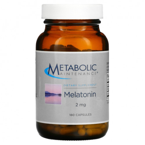 Metabolic Maintenance, мелатонин, 2 мг, 180 капсул