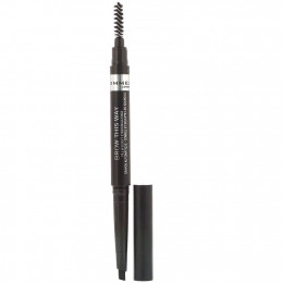 Rimmel London, Карандаш для бровей Brow This Way, оттенок 004 мягкий черный, 0,25 г