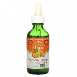 Wisdom Natural, SweetLeaf, Sweet Drops Stevia Sweetener, Valencia Orange, 2 fl oz (60 ml)