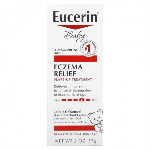 Eucerin, для детей, средство для лечения экземы в период обострений, без отдушки, 57 г (2 унции)