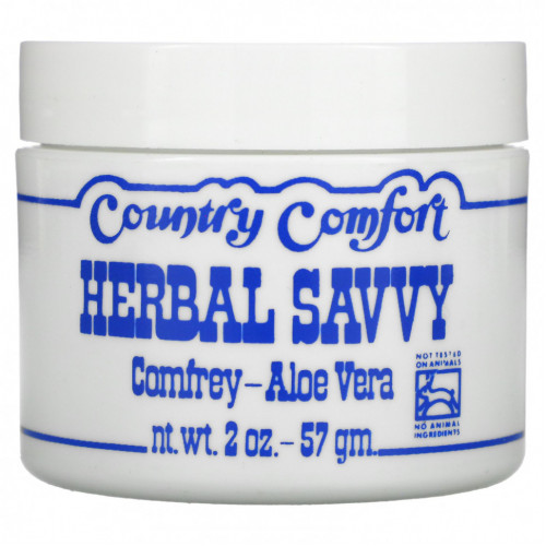 Country Comfort, Herbal Savvy, окопник и алоэ вера, 57 г (2 унции)