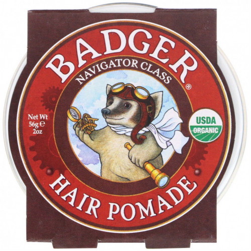 Badger Company, Organic, помада для волос, класс Navigator, 56 г (2 унции)