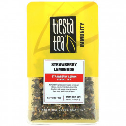 Tiesta Tea Company, Листовой чай премиум-класса, клубничный лимонад, без кофеина, 2,0 унции (56,7 г)