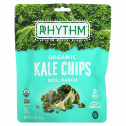 Rhythm Superfoods, Органические чипсы из капусты, Kool Ranch, 57 г (2 унции)