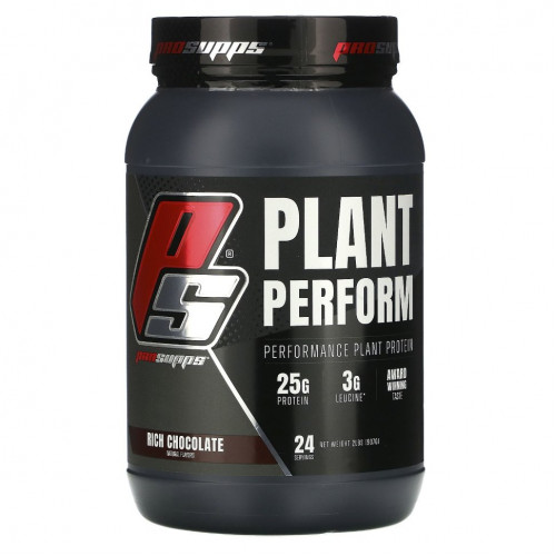 ProSupps, Plant Perform, Performance Plant Protein, насыщенный шоколад, 907 г (2 фунта)