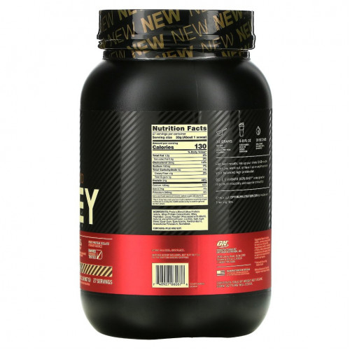 Optimum Nutrition, Gold Standard, 100% сыворотка, со вкусом фундука в шоколаде, 907 г (2 фунта)