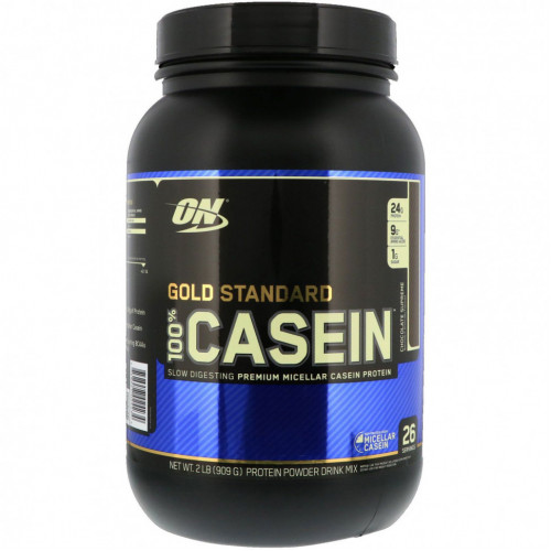 Optimum Nutrition, Gold Standard 100% Casein, казеин со вкусом превосходного шоколада, 909 г (2 фунта)