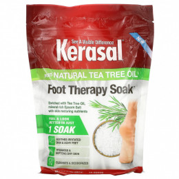 Kerasal, Foot Therapy Soak Plus, натуральное масло чайного дерева, 907 г (2 фунта)