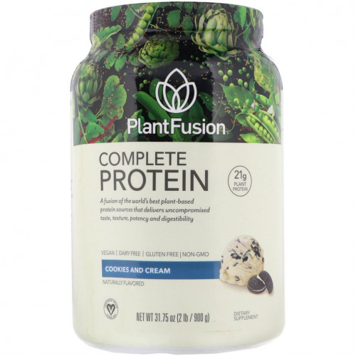 PlantFusion, Complete Plant Protein, Cookies and Cream, 2 lb (900 g)