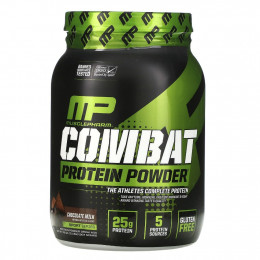 MusclePharm, Combat белок в форме порошка, шоколадное молоко, 32 унции (907 г)