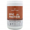 Sprout Living, Epic Protein, органический растительный протеин и суперфуды, шоколад и мака, 910 г (2 фунта)