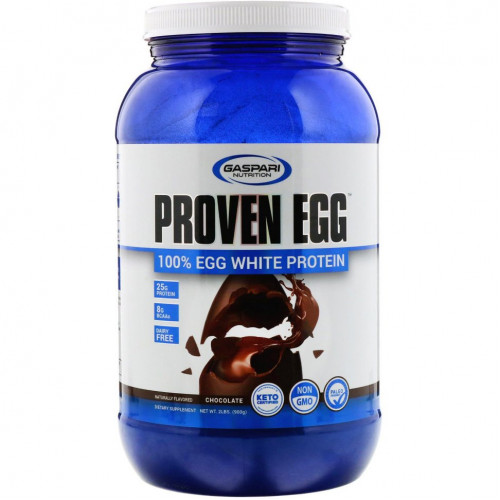 Gaspari Nutrition, Proven Egg, 100%-ный протеин из яичного белка, шоколадный вкус, 900 г (2 фунта)