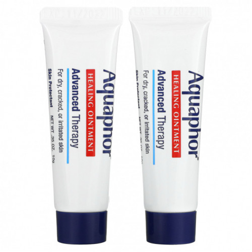 Aquaphor, Healing Ointment, Advanced Therapy, 2 Tubes, 0.35 oz (10 g) Each