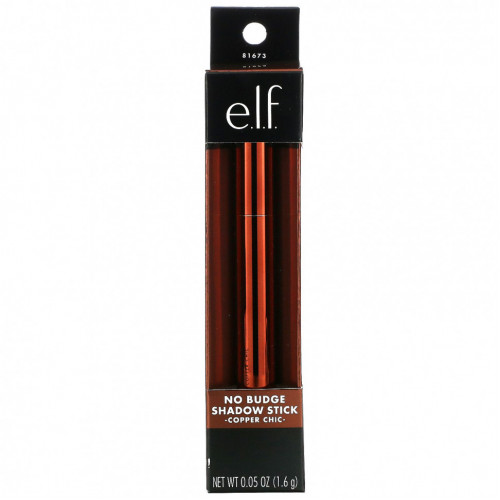 E.L.F., No Budge Shadow Stick, медный шик, 1,6 г (0,05 унции)