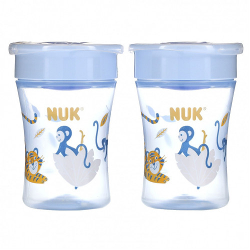 NUK, Evolution 360 Cup, от 8 месяцев, 2 стакана, 240 мл (8 унций)