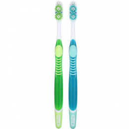 Oral-B, 3D White, зубная щетка Vivid, мягкая, 2 шт. В упаковке