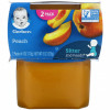 Gerber, Peach, Sitter, 2 Pack, 4 oz (113 g) Each