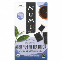 Numi Tea, органический выдержанный чай пуэр, 63 г (2,2 унции)