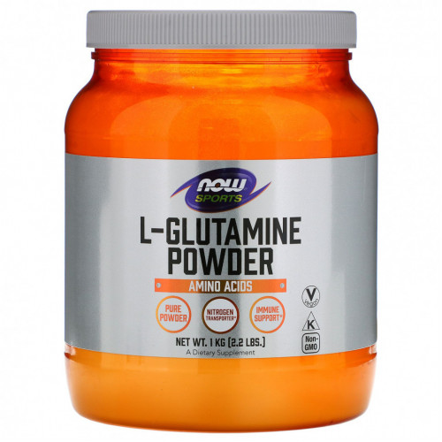 NOW Foods, Sports, L-Glutamine Powder, 2,2 фунта (1 кг)