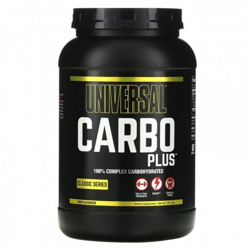 Universal Nutrition, Carbo Plus, 100% сложных углеводов, с нейтральным вкусом, 1 кг (2,2 фунта)