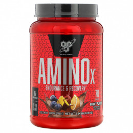 BSN, Формула с аминокислотами Amino-X, выносливость и восстановление, фруктовый пунш, 1,01 кг (2,23 фунта)