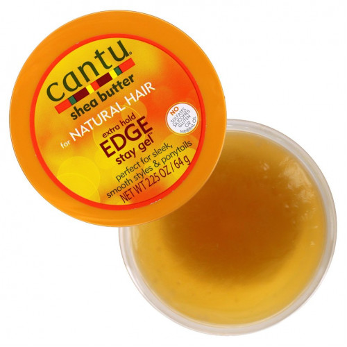 Cantu, Масло ши для натуральных волос, гель Extra Hold Edge Stay, 2,25 унции (64 г)