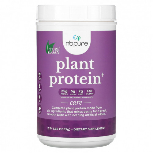 NB Pure, Plant Protein+,1065 г (2,34 фунта)