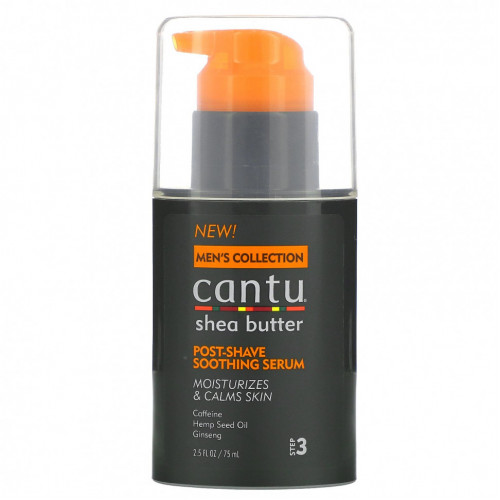 Cantu, Men's Collection, успокаивающая сыворотка с маслом ши, 75 мл (2,5 жидк. Унции)