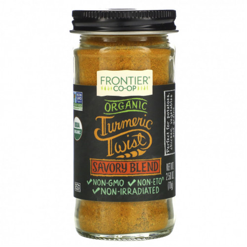 Frontier Co-op, Organic Turmeric Twist (органическая куркума), кислая смесь, 2,50 унц. (70 г)