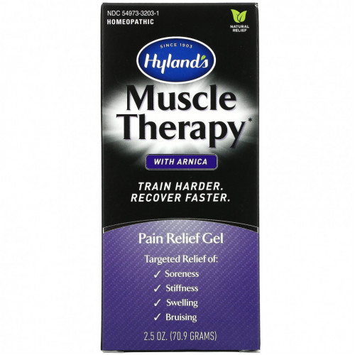 Hyland's, Muscle Therapy с арникой, обезболивающий гель, 70,9 г (2,5 унции)