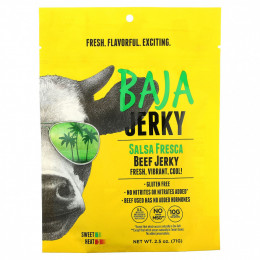 Baja Jerky, вяленая говядина, свежая сальса, 71 г (2,5 унции)