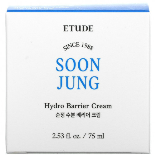 Etude, Soon Jung, Гидробарьерный крем, 2,53 жидкой унции (75 мл)