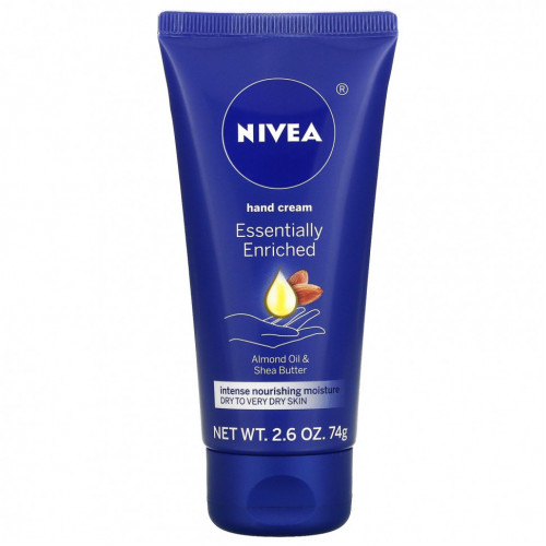 Nivea, Крем для рук с эфирными маслами, миндальное масло и масло ши, 74 г (2,6 унции)