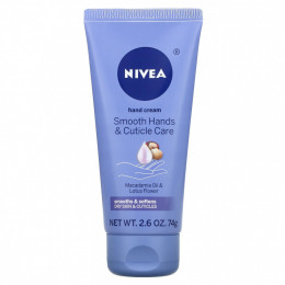 Nivea, Крем для рук, масло макадамии и цветок лотоса, 74 г (2,6 унции)