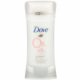 Dove, 0% алюминиевый дезодорант, с ароматом лепестков роз, 74 г (2,6 унции)