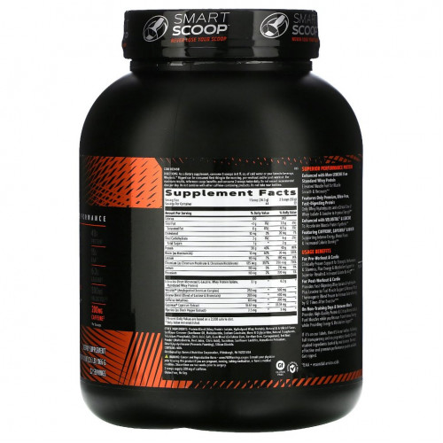 GNC, AMP, WheyBolic Ripped, клубника со сливками, 1166 г (2,6 фунта)